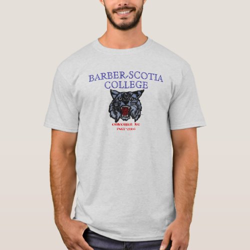 bobcat BARBER_SCOTIA COLLEGE CONCORD NC T_Shirt