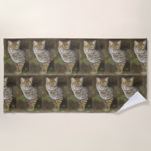 Bobcat Beach Towel