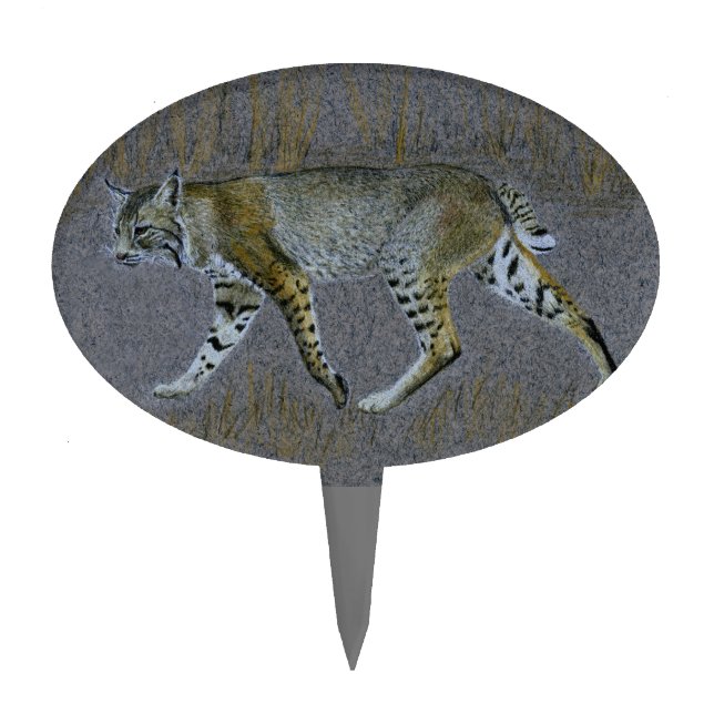 Bobcat Cake Topper (Front)