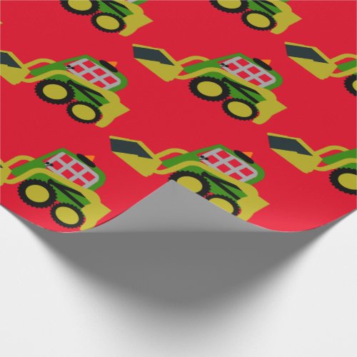 Bobcat excavator wrapping paper