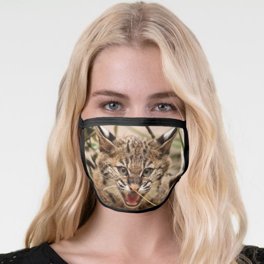 Bobcat Face Mask (Worn Her)