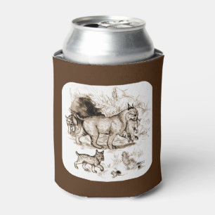 Bobcat Family Can Cooler