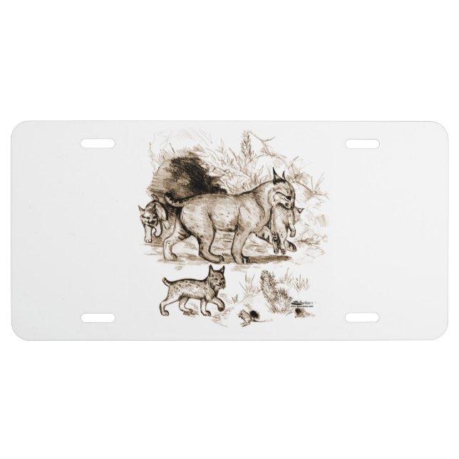 Bobcat Family License Plate (Front)