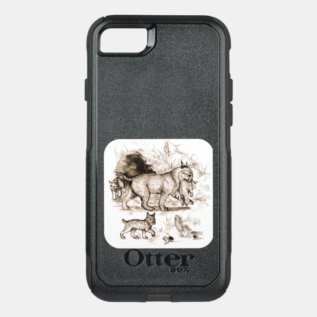 Bobcat Family Otterbox iPhone Case (Back)