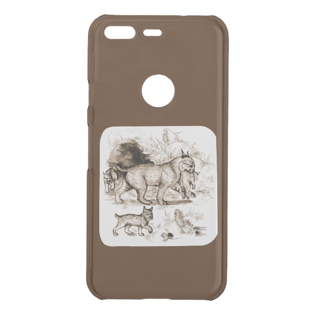 Bobcat Family Uncommon Google Pixel Case (Back)