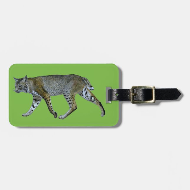 Bobcat Luggage Tag (Front Horizontal)