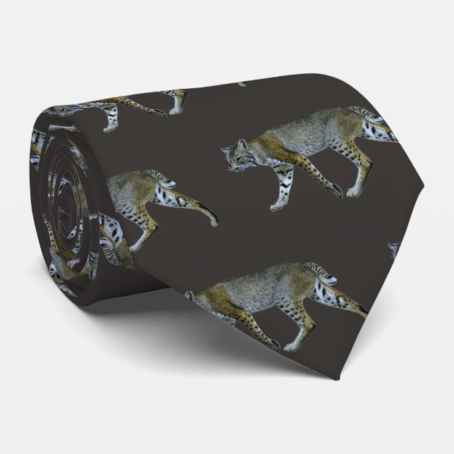 Bobcat Neck Tie (Rolled)