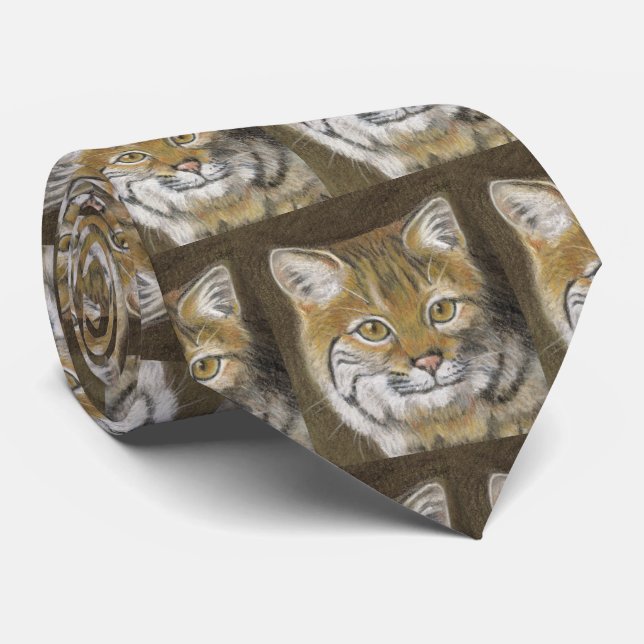 Bobcat Neck Tie (Rolled)
