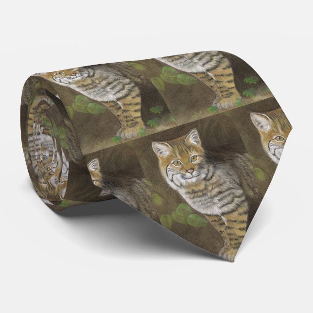 Bobcat Neck Tie (Rolled)