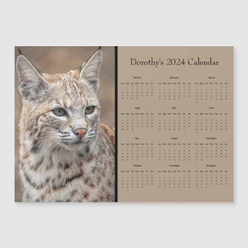 Bobcat personalize 2024 calendar