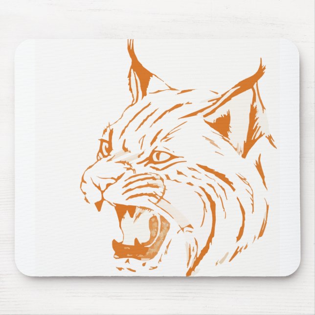 Bobcat Wildlife Feline Cat Wild Cat Animal Tiger Mouse Pad (Front)