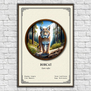 Bobcat Zoology Series Poster
