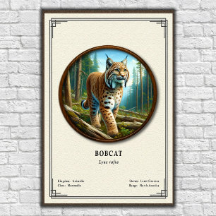 Bobcat Zoology Series Poster