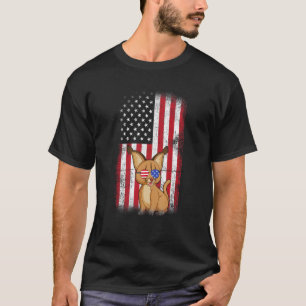 Bobcats American Flag Boys Girls Men Women Fourth T-Shirt