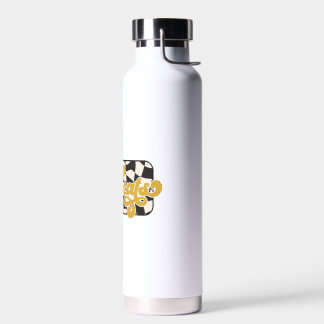 Bobcats Checkerboard Water Bottle: Gold Bottle