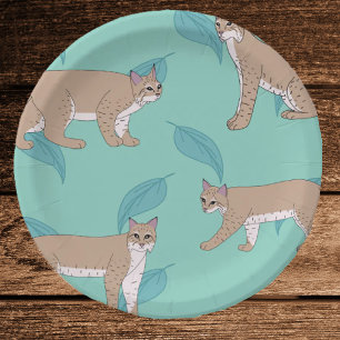 Bobcats Paper Plates