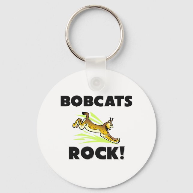 Bobcats Rock Keychain (Front)