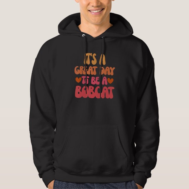 Bobcats Team spirit School Sports Fan Mascot Teach Hoodie (Front)