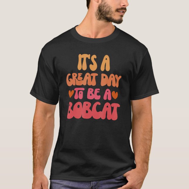 Bobcats Team spirit School Sports Fan Mascot Teach T-Shirt (Front)