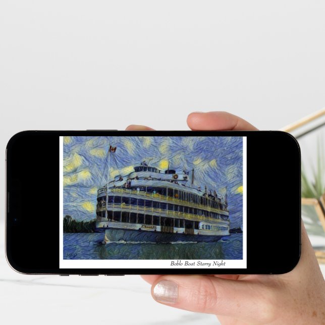 Boblo Boat Starry Night Card (Front Digital)