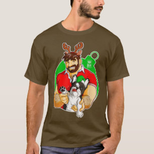 Bobo Bear - Adam Likes Frenchies - Christmas T-Shirt