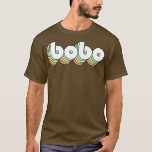 Bobo Retro Rainbow Typography Faded Style T-Shirt