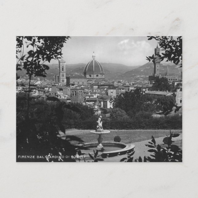Boboli Gardens Florence Italy Postcard (Front)