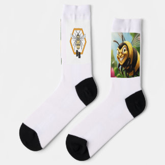 Bob's Bees Evil Smile Bee Socks