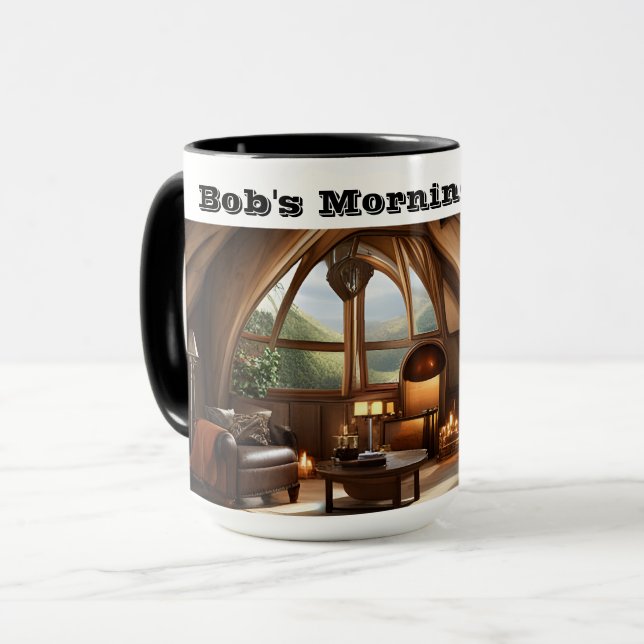 Bob's Morning Java Personalized Customizable Mug (Front Left)