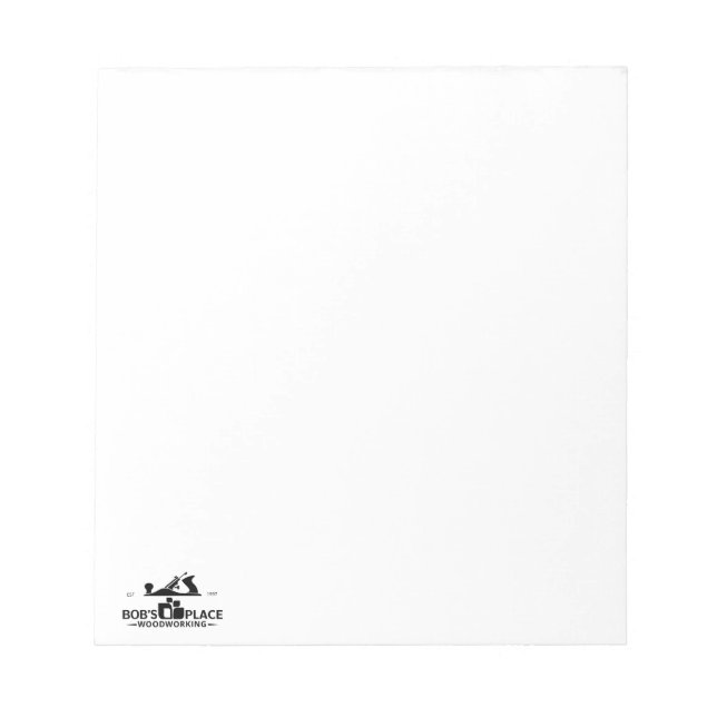 Bob's Place Woodworking Notepad (Front)