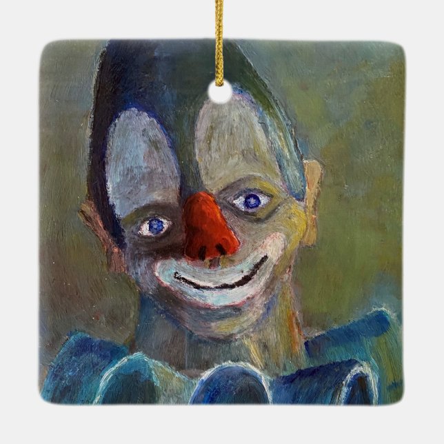 Bob's Scary Clown Ornament (Back)