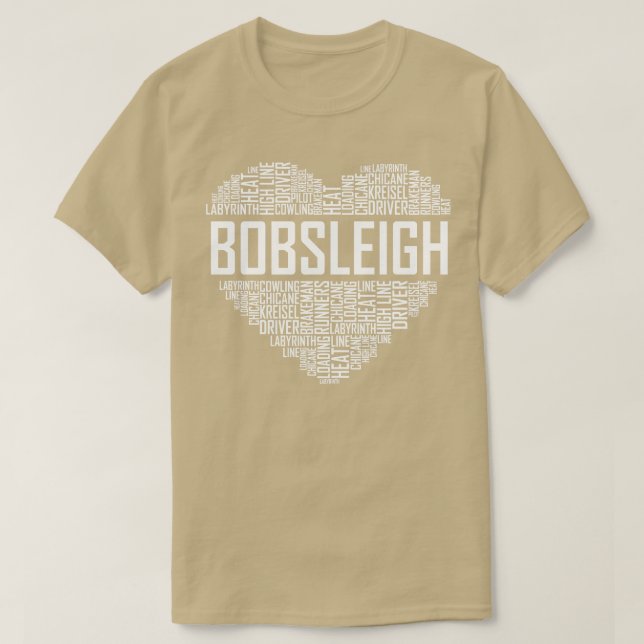 Bobsleigh Heart T-Shirt (Design Front)