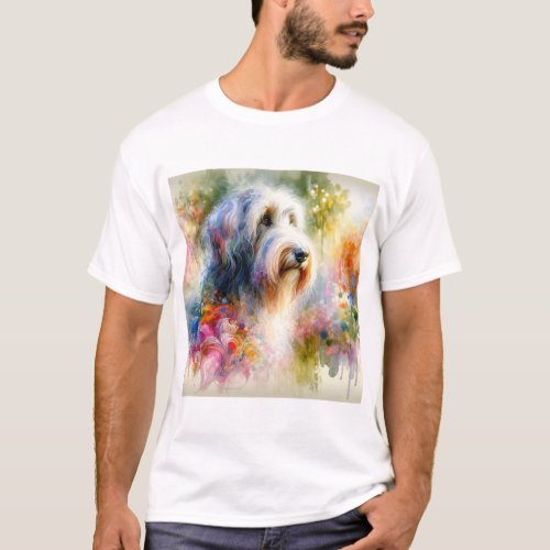 Bobtail Brilliance AREF916 _ Watercolor T_Shirt