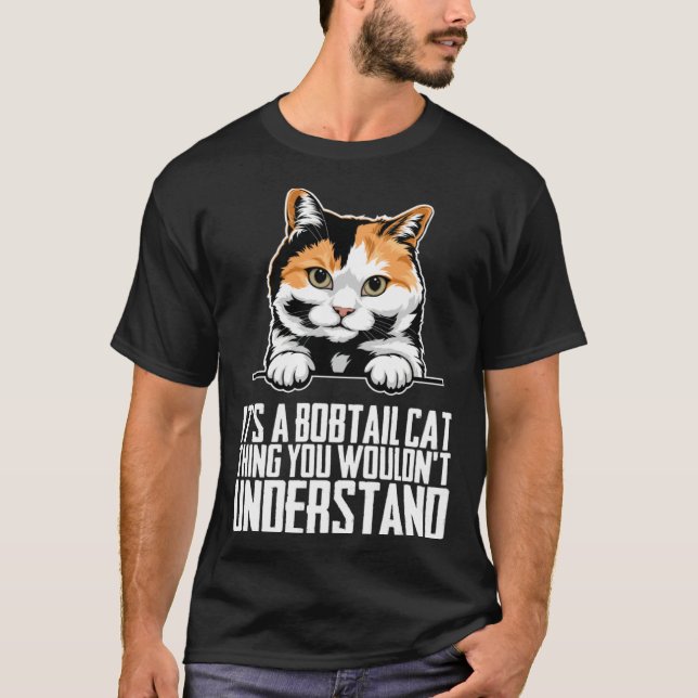 Bobtail cat  Bobtail mom  Bobtail dad  1 T-Shirt (Front)