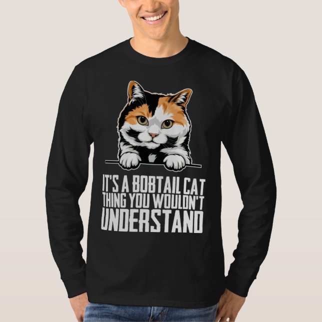 Bobtail cat  Bobtail mom  Bobtail dad  1 T-Shirt (Front)