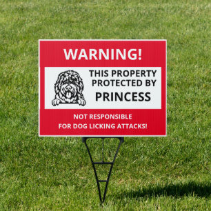 BOBTAIL   Funny Beware of Dog yard  Sign