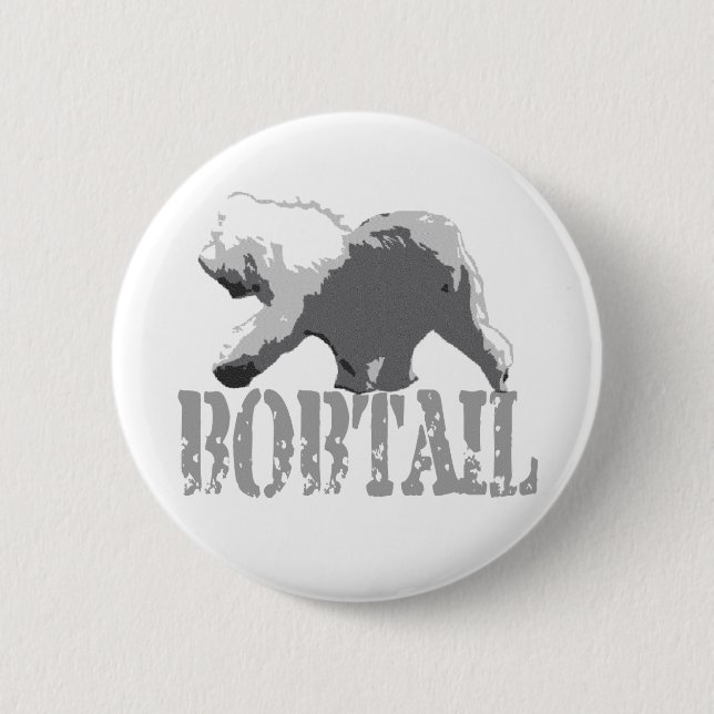 Bobtail Pinback Button (Front)