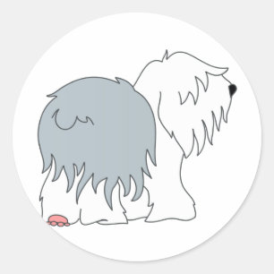 Bobtail Sheepdog Classic Round Sticker