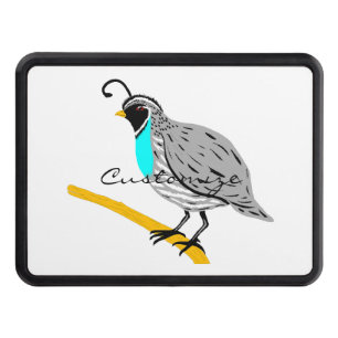 Bobwhite Blue-throated Quail Thunder_Cove Hitch Cover