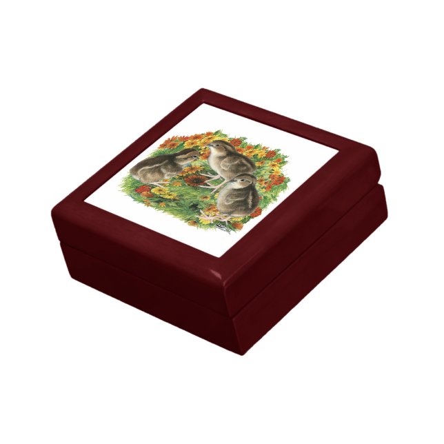 Bobwhite Garden Chicks Keepsake Box (Side)