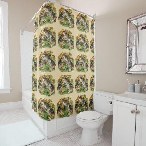 Bobwhite Garden Chicks Shower Curtain