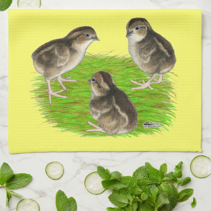 Bobwhite Quail Chicks Towel