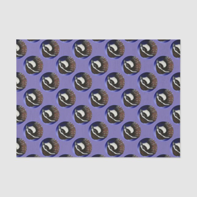 Bobwhite Quail Head Circle Tissue Paper (Front)