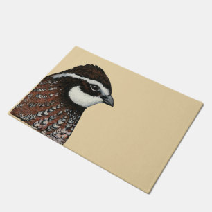 Bobwhite Quail Head Doormat