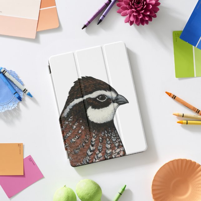 Bobwhite Quail Head iPad Pro Cover (Desk)