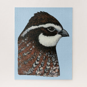 Bobwhite Quail Head Jigsaw Puzzle