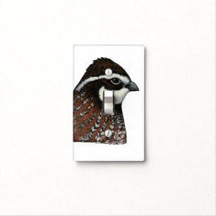 Bobwhite Quail Head Light Switch Cover