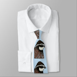 Bobwhite Quail Head Neck Tie