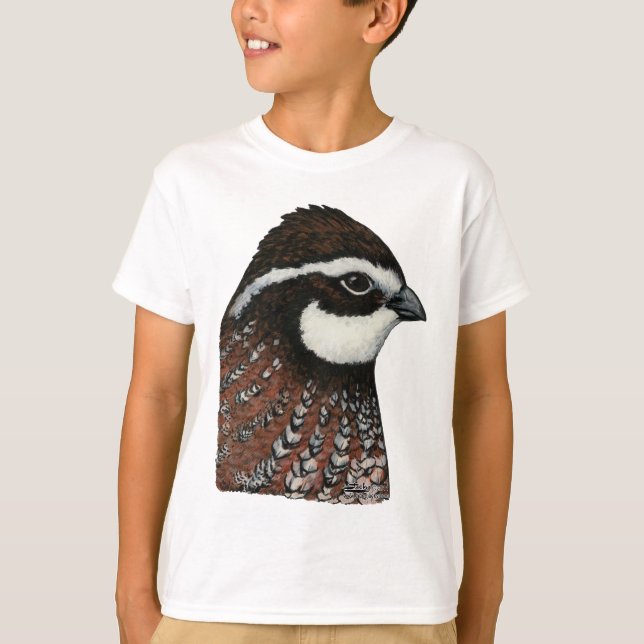 Bobwhite Quail Head T-Shirt (Front)