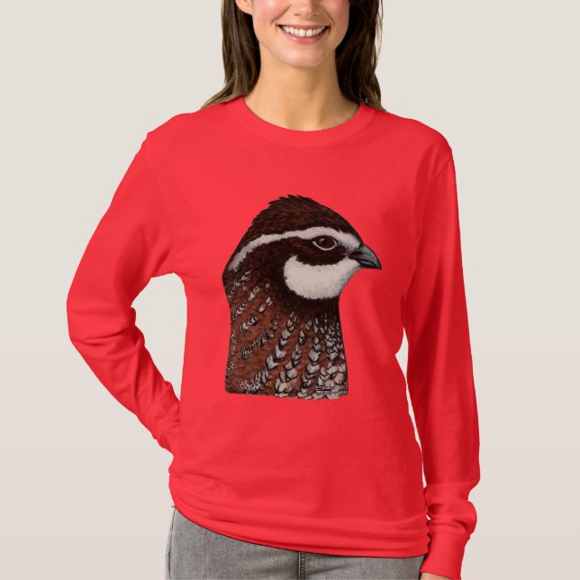 Bobwhite Quail Head T-Shirt (Front)